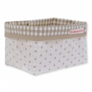 Commodemandje Sterretjes Wit met Zand - Cottonbaby